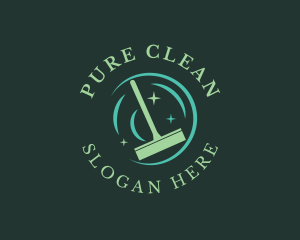 Cleaning Squeegee Housekeeper logo design