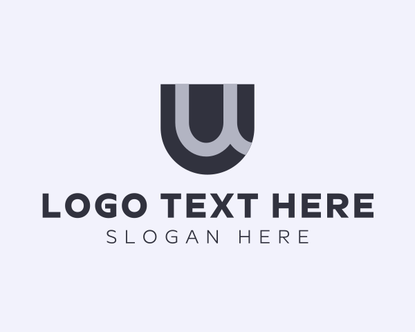 Letter U logo example 4
