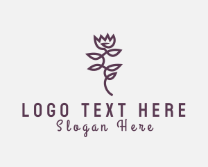 Elegant Rose Floral logo