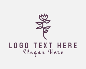 Elegant Rose Floral Logo