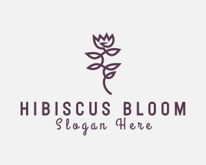 Elegant Rose Floral logo design