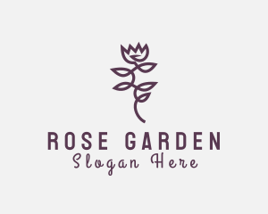 Elegant Rose Floral logo design