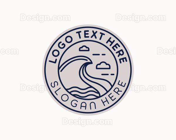 Coastal Sea Waves Logo