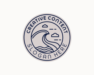 Coastal Sea Waves Logo