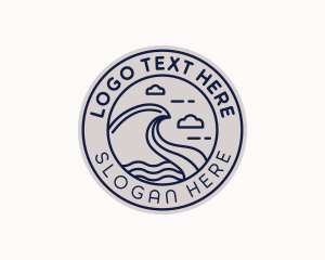 Coastal Sea Waves Logo