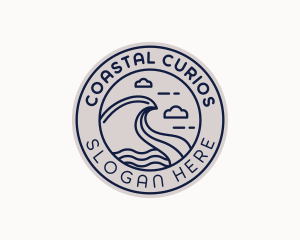 Coastal Sea Waves logo design