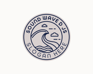 Coastal Sea Waves logo design