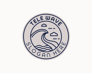 Coastal Sea Waves logo design