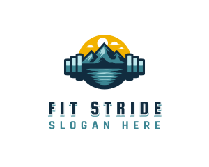 Mountain Gym Fitness logo design