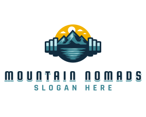 Mountain Gym Fitness logo design