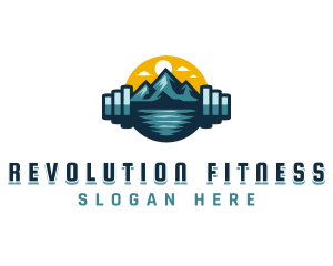 Mountain Gym Fitness logo design