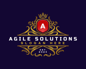 Regal Elegant Crest logo design