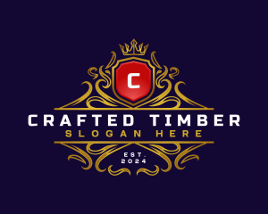 Regal Elegant Crest logo design