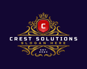 Regal Elegant Crest logo design