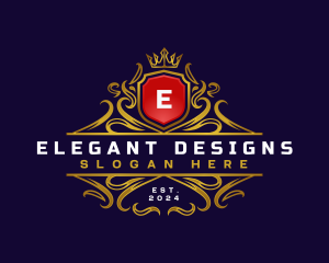 Regal Elegant Crest logo design