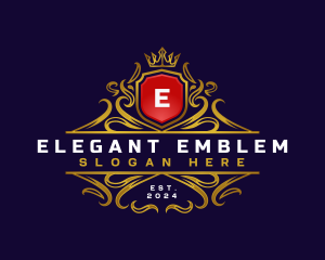 Regal Elegant Crest logo design