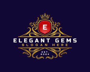 Regal Elegant Crest logo design