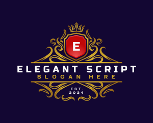 Regal Elegant Crest logo design