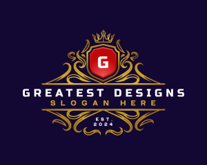 Regal Elegant Crest logo design