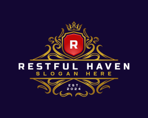 Regal Elegant Crest logo design