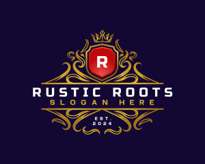 Regal Elegant Crest logo design