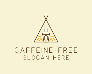 Coffee Cafe Tent  logo design