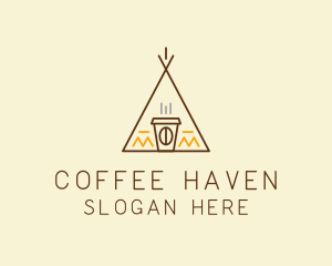 Coffee Cafe Tent  logo