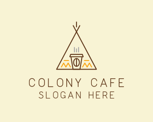 Coffee Cafe Tent  logo design