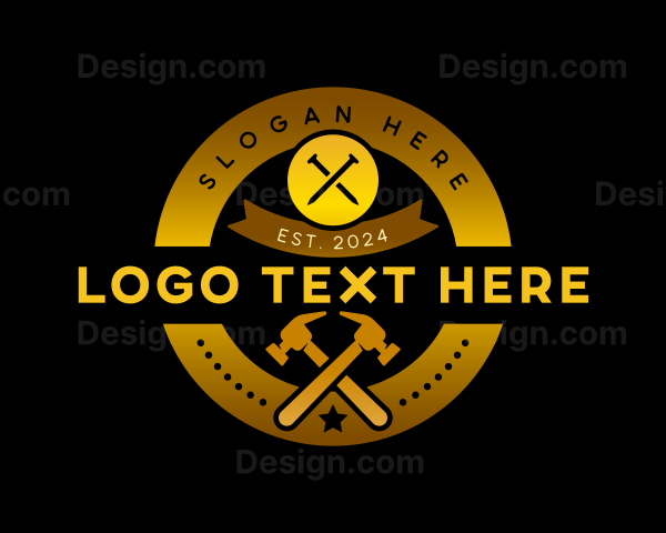 Hammer Construction Tools Logo