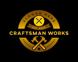 Hammer Construction Tools logo design