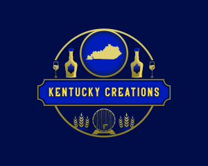 Kentucky Brewery Bourbon logo design