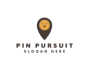 Location Pin Lion logo