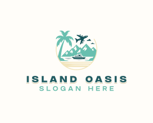 Travel Island Tourism logo design