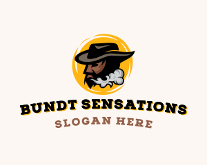 Cowboy Smoking Vape Logo