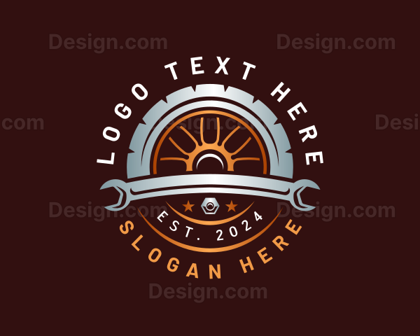 Mechanic Tire Wrench Logo