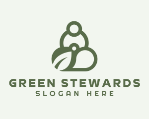 Green Yoga Relaxation logo design