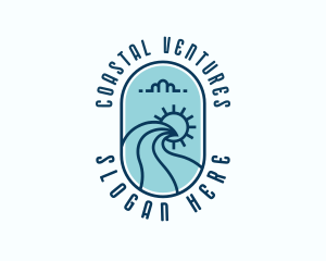 Sea Ocean Waves logo design