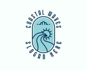 Sea Ocean Waves logo design