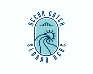 Sea Ocean Waves logo design