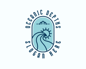 Sea Ocean Waves logo design