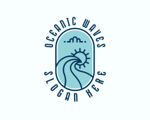 Sea Ocean Waves logo design