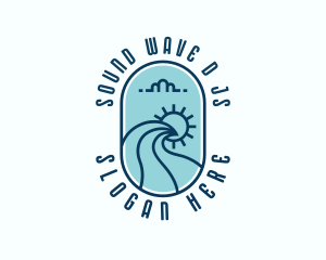 Sea Ocean Waves logo design