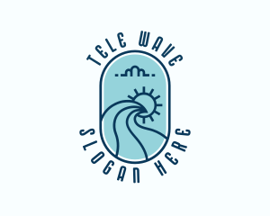 Sea Ocean Waves logo design