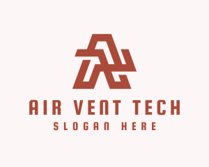 Digital Tech Letter A logo design