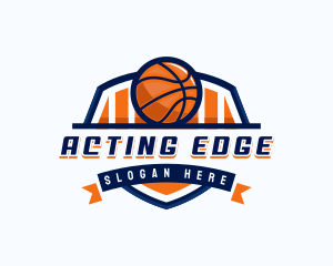 Basketball Sports Shield logo design