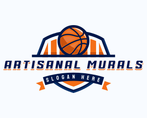 Basketball Sports Shield logo design