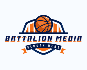 Basketball Sports Shield logo design