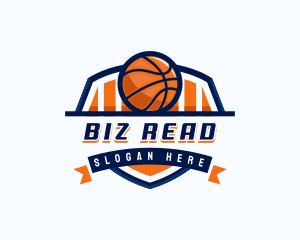 Basketball Sports Shield logo design