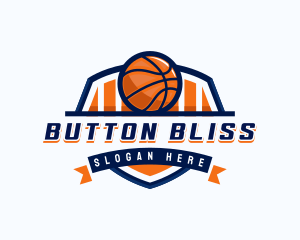 Basketball Sports Shield logo design