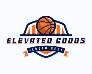 Basketball Sports Shield logo design